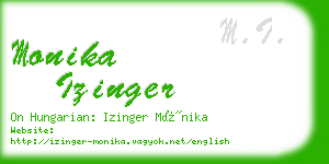 monika izinger business card